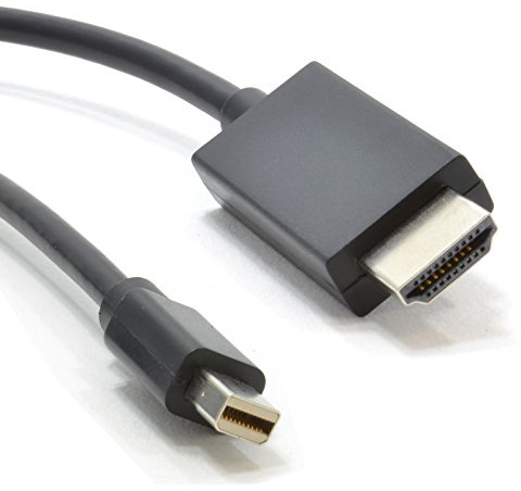 Mini DisplayPort vers HDMI câble pour Mac vers TV Vidéo & l'audio 3 m Noir [3 mètre/3m]