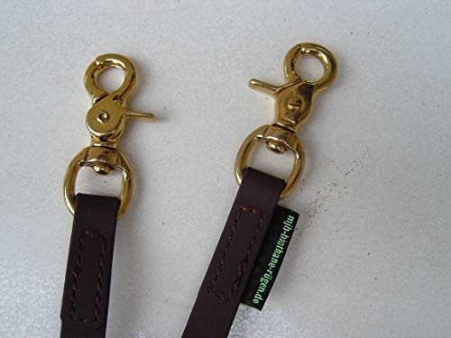 MJH Zügel 16mm schwarz vernäht Messing (3,00m)