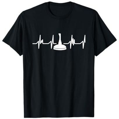 Stockschützen Männer Stocksport Eisstockschießen T-Shirt