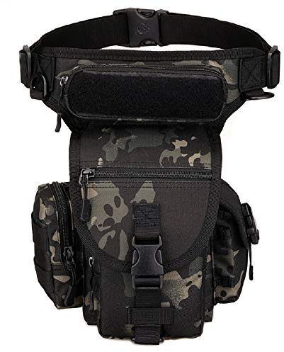 YFNT Taktische Beintasche Sport Militarische Hufttasche wasserdichte Gurteltasche MOLLE Tropfen Beinbeutel fur Radfahren Wandern Klettern
