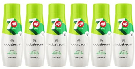 Sodastream Lot de 6 Concentrés 7Up Zéro Sucres pour Sodastream