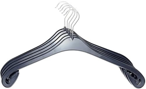 Kunststoff Kleiderbügel Schwarz in der Größe 43cm, 30er Set | Made in Germany