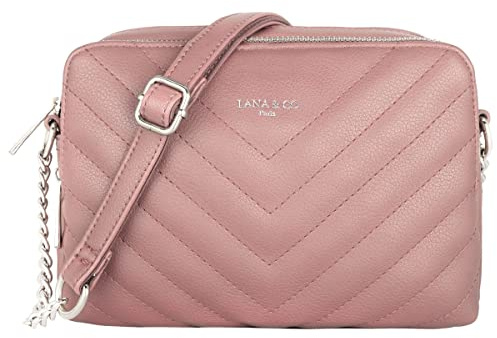 CRAZYCHIC - Sac Bandoulière Matelassé Femme - Petit Sac à Main Chaîne Porté Epaule Cuir PU - Pochette Rectangle 2 Compartiments Zip - Besace Sacoche Ville Shopping Soirée Tendance