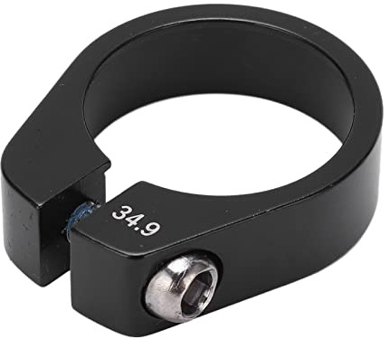 VGEBY Abrazadera Del Tubo Del Asiento De Bicicleta, Abrazadera Del Tubo De La Tija De Sillín Para Tubos De Asiento De 34.9MM, Color Negro