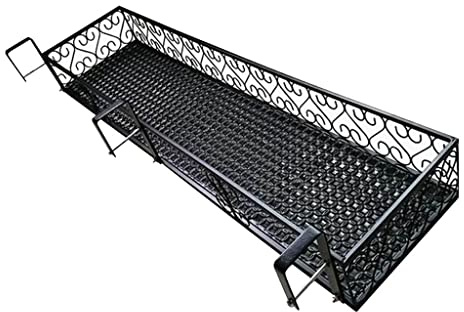 Portavasi Vasi e Accessori per Piante Allargare E Addensare La Mensola dei Fiori Ringhiera del Balcone Appeso Fioriera Mensola di Ravanello Verde Succulenta Davanzale Ferro Battuto Scaffali Porta p