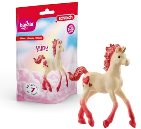 SCHLEICH 70774 Sammeleinhorn Rubin, ab 5 Jahren, BAYALA - Spielfigur, 16 x 12 x 3 cm