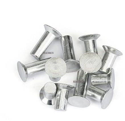 1000 TEILE/LOS GB827 M3*5 6 8 10 12 16 20 MM Durchmesser 3 MM Aluminium Senkkopf Vollnieten-M3 x 20