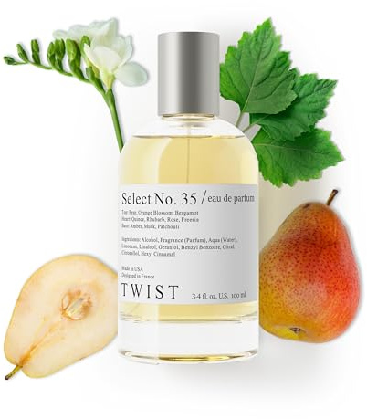 Twist - Select No. 35 - Eau De Parfum Inspired by J. Malone English Pear & Freesia, Long-Lasting Perfume For Women, Paraben Free, Vegan, Clean Ingredients, Fragrance - Spray 100 ml | 3.4 fl. oz.