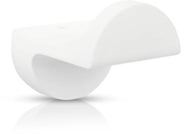 Gedotec Garderoben-Haken Metall Weiß matt I ZETT I 50 x 50 mm I 1 Stück Kleiderhaken I Wand-Garderobe zum Schrauben I Mantelhaken Modern I Design Wandhaken mit Befestigungsmaterial