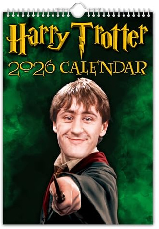 Harry Trotter Wandkalender für 2024, A3, lustig, witzig, Weihnachten, Geburtstag, Geschenkidee, Geschenk, Neuheit, Humor, Wichteln, Jahresplaner, Bürogeschenk
