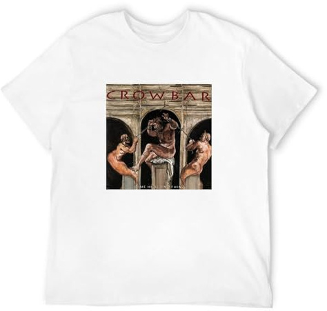 Sudden Men's Crowbar American Band T Shirt White 3XL