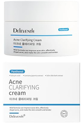 DEleventh Koreanische Marke Akne Klärende Creme 30g / mit Salicylsäure, Vitamin B5 & Vitamin E und Pflanzlichen Extrakten für Reduzierte Hautunreinheiten, Klärt und Beruhigt Akneanfällige Haut