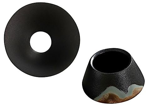 Mikinona Ceramic Tea Filter Strainer Unique Loose Leaf Infuser Small Porcelain Tea Infuser Accessory for Home Brewing