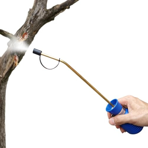 PulvéRisateur à Ampoule de ContrôLe des Fourmis Plumeau de Poudre de Terre de DiatoméEs Portatif Tueur de Fourmis PulvéRisation de GuêPes Avec Long Tube En Cuivre Pour Le Jardin des Insectes