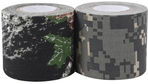 HANABASS 2stücke Camouflage Selbstklebende Bandage Kohäsive Elastische Tape Für Outdoor-aktivitäten Notfallverbände Und Rutschfestigkeit Für Werkzeuge Und Ausrüstung