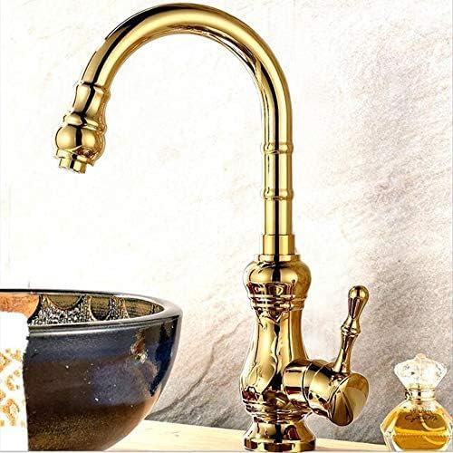 Küchen- Und Badarmaturen, Wasserhähne, Wasserhahn, Antiker Kupfer-Wasserhahn, Waschtischmischer, Wasserhahn, Europäischer Küchenspüle, Geschnitzter Wasserhahn