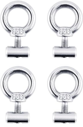 EIYVPRA Lot de 4 butoirs d'auvent en acier inoxydable, accessoires camping car, Kit de blocage pour store de camping, Accessoires pour rail de passepoil pour caravane, bateau, camping-car