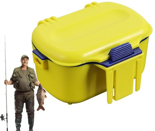 Scatola per esche vive, Scatola per pesca con esche vive, Scatola per rossi da pesca, Isolamento termico, Versatile, Idratante, Traspirante, Scatola per lombrichi, Scatola per esche vive per pes
