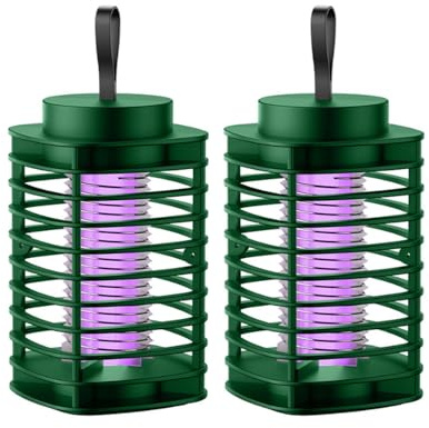 Anti - moustique intérieur, lampe électrique anti - moustique pour la maison, anti - moustique portable intérieur - Vert. (2 pièce)