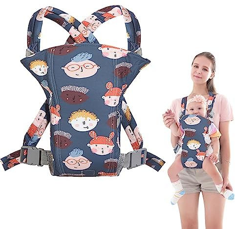 Babytrage,Babytrage Neugeborene ab Geburt,Tragetuch Baby Nugeboren,Atmungsaktive Baby Tragetuch,Babyrückentragen 0-15Kg,Neugeborene Verstellbare Babytrage