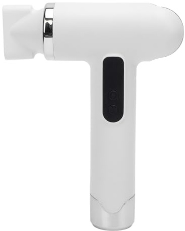 Sladdlös Hårtork med Diffusor, USB -laddningsbar Bärbar Hårtork med Stor Vindkraft, Snabb Torkning, Kompakt Blåstork för Hemskolor Resor (WHITE)