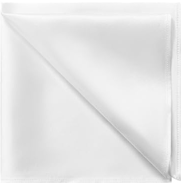 DAISYSILK 100% Mulberry Silk Men's Pocket Square Handkerchief | 19 Momme silk,12x12,Business&Party Wear,Luxury Suit Hanky for Blazer,Tuxedo&Formal Jacket for Wedding