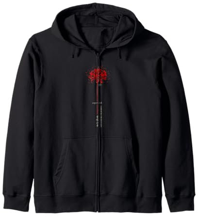 Higanbana ou lys araignée en Edgy Anime Vaporwave Esthétique Sweat à Capuche