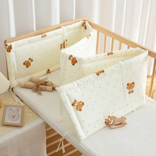 PTKG Kopfumrandung Babybett,Babynestchen Kuschelnest,Laufstall für Babys Klappbar,Tragbarer Spielstall,Atmungsaktiven Mesh-WäNden,Indoor Spielgehege,Wickelaufsatz,F10,120cm