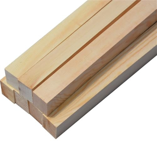 Holzdübelstangen, 25 Stück unbehandelte Balsaholzleisten 200 x (1,5–7) mm for Flugzeug- und Bootsmodelle (DIY)(200x4x4mm)