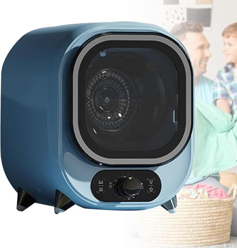 coyrugky Secadora Compacta de Carga Frontal 0,8kg - Secadora Pequeña de Ropa, 450W, Acero Inoxidable, Portátil, para Dormitorios y Residencias Estudiantiles