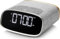 VQ Lark Radio Sveglia Digitale con Display LCD da 4 Pollici e Doppia Funzione Sveglia Orologio - Sveglia da Comodino Radio DAB+/DAB con Bluetooth, FM e Doppia Porta di Ricarica USB - Grigio & Rovere