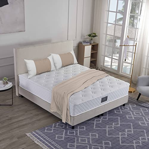 V6 Boxspringbett Bestes Preis-Leistungsverhältnis (180 x 200 cm, Beige) - ohne Matratze