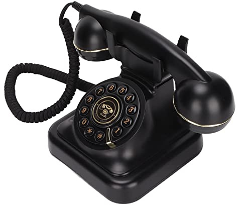 Téléphone Filaire Vintage Téléphone Fixe Vintage Elegent À la Mode Européenne Rétro Téléphone pour Chambre Étude Bureau Café Boutique Bar Décor