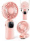 coldSky Tragbarer Handventilator, 4000 mAh, USB-wiederaufladbarer Ventilator mit LED-Display, Handheld/Hals/Schreibtisch, 3-in-1 persönlicher kleiner Ventilator, 90° faltbarer Schreibtischventilator