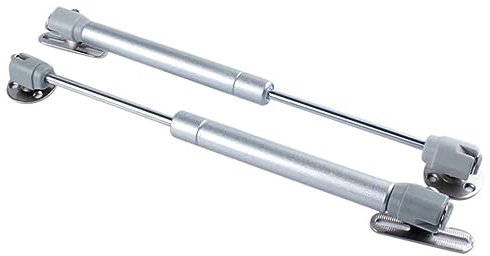 Slow Close Scharniere, 2 Stück 1,5 x 27 cm Küchenschrank-Scharnierstrebe Deckelstütze 6–15 kg Schranktür-Gasfederscharniere Bettkasten-Hardware Schließscharniere (GrayN) (33LB)) (Color : 2pcs Gray,