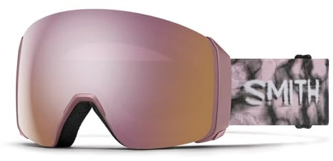 SMITH 4D Mag XL Snow Goggles – Adult Ski & Snowboarding Goggles with BirdsEye Vision, Anti-Fog Performance & 100% UV Protection – for Men & Women – Dusk Portal, ChromaPop Everyday Rose Gold Mirror