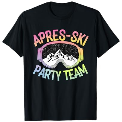 Skifahren Winter Sport Ski Party Lustiges Team Apres Ski T-Shirt