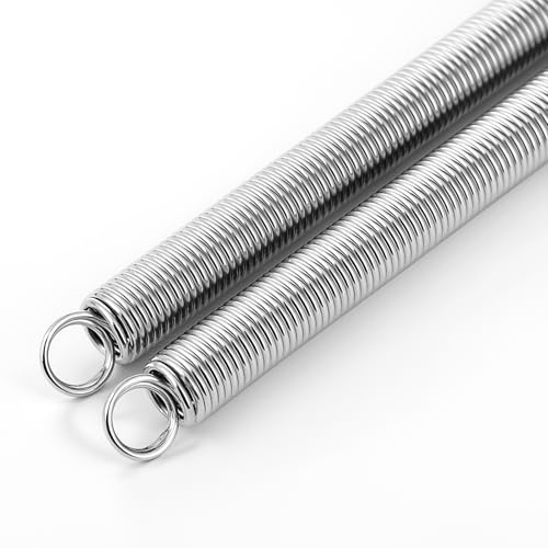 20 Inch Screen Door Spring, 2PCS Long Extension Spring Screen Door Closer Springs Self Closing Garage Door Springs Replacement Hardware for Light Storm and Screen Doors