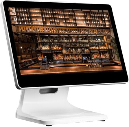 Écran de Caisse Enregistreuse Électronique 15,6 pouces, Écran de Caisse Enregistreuse POS, avec écrans client, SSD 64 Go I3 DDR3 4 Go, avec fonction MSR/WIFI, pour Petites Entreprises