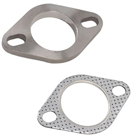 Alomejor 2 in Acciaio Inossidabile -kit di Collegamento della Ventola di Sfruttamento SOLIT per Gatto del Tubo Gasdotto di Scarico, Sostituzione per Universale