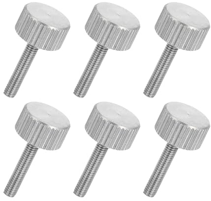 QUARKZMAN 6 Stück M3 X 16mm Flache Rändelkopfflachkopfschrauben 304 Edelstahl Vollgewinde Flügelschrauben Befestigungselemente Für Haushaltsgeräte Beleuchtung Elektronikgeräte Und Industrie