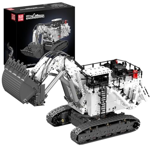 Mould King 17067 Technique Grue à chenilles, modèle de véhicule de chantier télécommandé avec application Control+, kit de modélisation pour adultes (3567 pièces)
