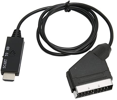Adattatore Convertitore SCART a HDMI, Adattatore Scaler Convertitore Video con HDMI, VHS VCR DVD, Adattatore Convertitore SCART HDMI, Supporto Convertitore SCART a HDMI 720p