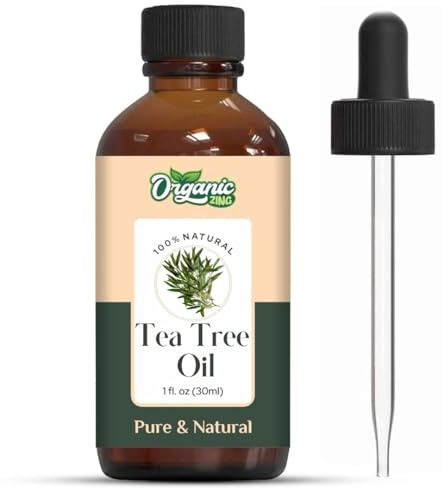 Organic Zing Tea Tree Oil 30 ml (1.01 fl oz) – Medicinal Aromatic Oil for Skincare, Haircare, DIY Formulations, Soaps & Cream Blends