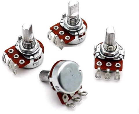 KMGUZRRWD 1 Stück 3PIN Verdrahtungsstift Grifflänge 15 mm WH148 10K B103 Ohm Single Turn Potentiometer Variable Widerstände