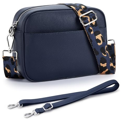 KALIDI Cross Body Bag for Women Ladies,Casual Shoulder Bag Phone Bag with 2 Adjustable Strap for Shopping,Dating,Daily Working,Travel