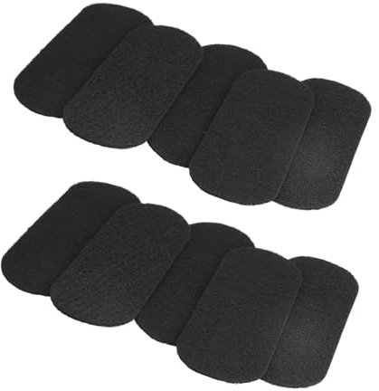 Yusat 10 Pièces Filtres de Ventilateur de Plafond Filtre à Charbon Actif en Coquille de Noix de Coco Filtres à Lame de Ventilateur de Plafond Faciles à Coller pour Les