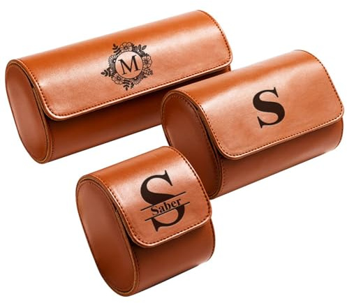 Personalisierte PU-Leder-Uhrenetui - Customized Travel Uhrenbox für ihn, benutzerdefinierte Uhrenbox, Geschenk für ihn, gravierte Uhrenetui, benutzerdefinierte Logo / Design / Bild Geschenk für Grooms