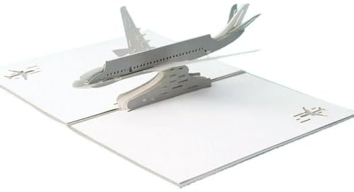 3D Pop Up Luftfahrt Flugzeug Einladungen Karte Grußkarten Set Kreative Postkarte Party Festival Geschenke Junge Dekorationen