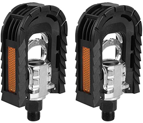 Hominas Fahrradpedale, Klapppedal Alu Pedale mit Reflektoren Aluminiumlegierung Faltrad Fahrrad Pedale Klapp Pedale für Mountainbike Rennrad MTB